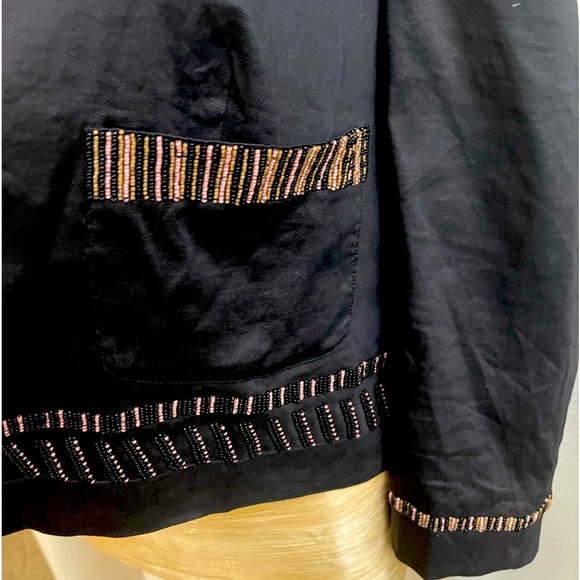 Donn Karan/DKNY beaded rayon & elastin jacket Size 14 - Picture 5 of 13